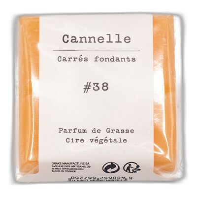 Carré fondant cire végétale - Cannelle