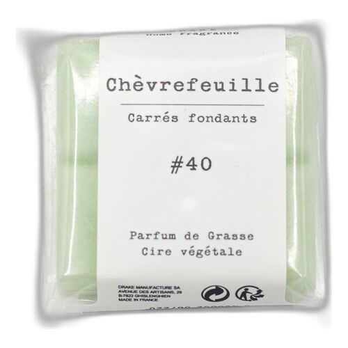 Carré fondant cire végétale - Chèvrefeuille