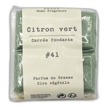 Carré fondant cire végétale - Citron vert 1