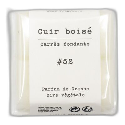 Carré fondant cire végétale - Cuir Boisé