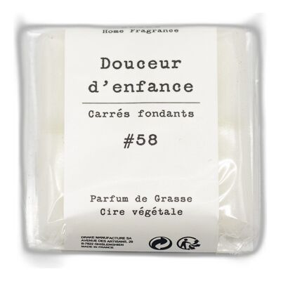 Carré fondant cire végétale - Douceur d'enfance