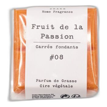 Carré fondant cire végétale - Fruits de la passion 1