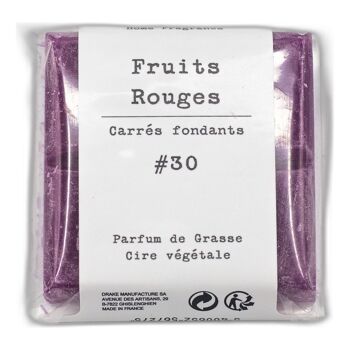 Carré fondant cire végétale - Fruits rouges 1