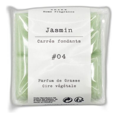 Quadratisch zum Schmelzen von Pflanzenwachs - Jasmin