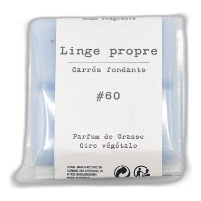 Carré fondant cire végétale - Linge frais