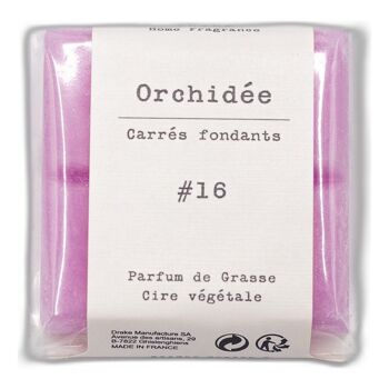 Carré fondant cire végétale - Orchidée 1