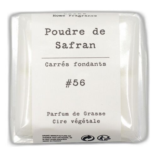 Carré fondant cire végétale - Safran