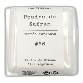 Carré fondant cire végétale - Safran 1