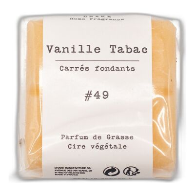 Carré fondant cire végétale - Vanille tabac