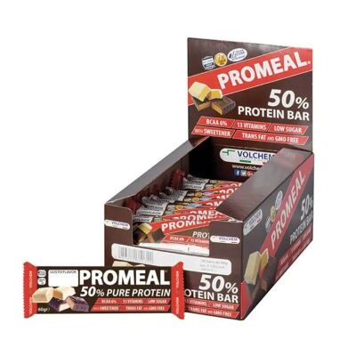 Paquete de refrigerios energéticos y proteicos | PROMEAL® (50% Proteína) 20 x 60g