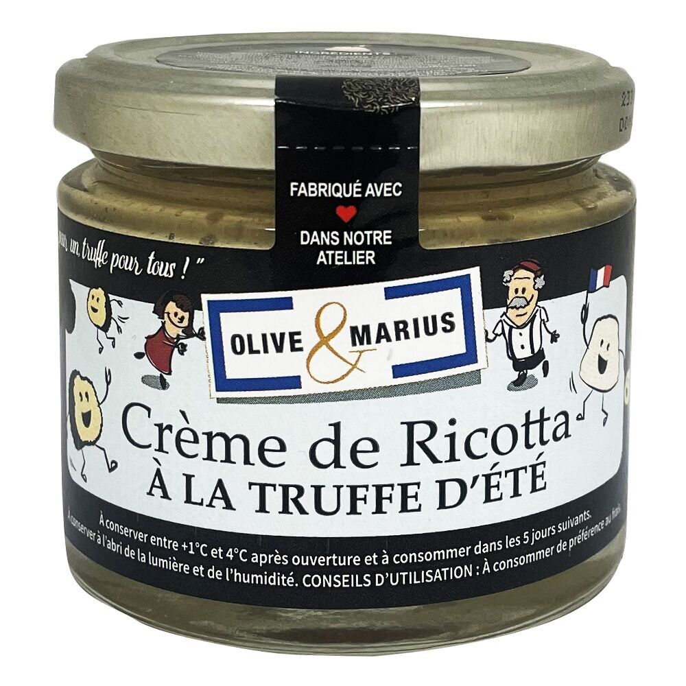 Crema de ricotta con trufa de verano