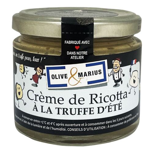 Crème de ricotta à la truffe d'été