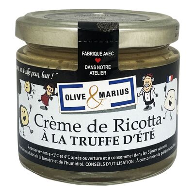 Ricotta cream with summer truffle