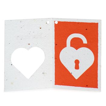 8 Cartes de Voeux en papier thème semi-Amour 4