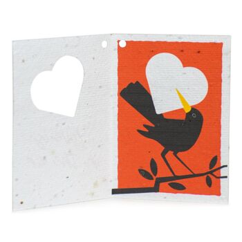 8 Cartes de Voeux en papier thème semi-Amour 8