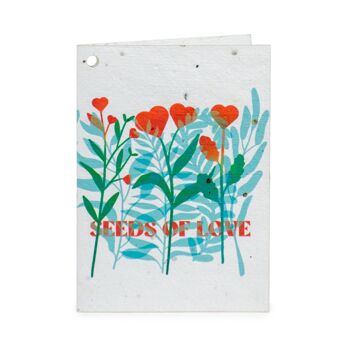 8 Cartes de Voeux en papier thème semi-Amour 10