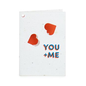 8 Cartes de Voeux en papier thème semi-Amour 13