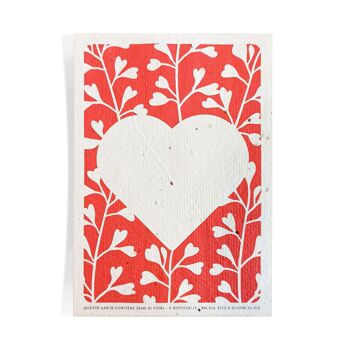 8 Cartes de Voeux en papier thème semi-Amour 18