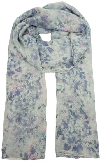 foulard imprimé fleuri YF6211 3