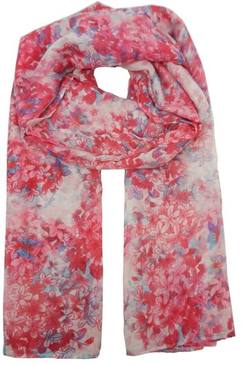 foulard imprimé fleuri YF6211 5