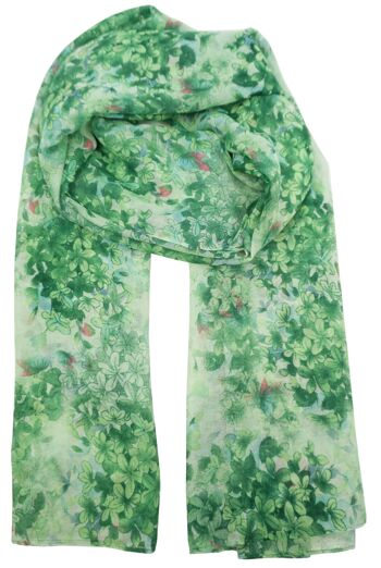 foulard imprimé fleuri YF6211 7