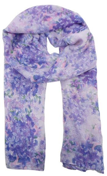 foulard imprimé fleuri YF6211 8