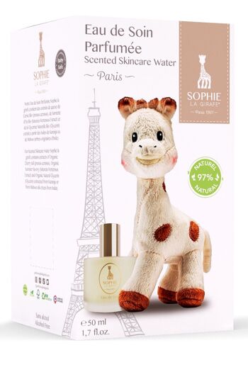 Coffret Sophie la girafe® - Eau de Soin parfumée 50ml + peluche Sophie 18cm 2