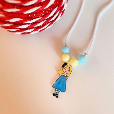 Alice in Wonderland Cord Necklace