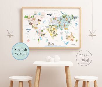 Illustration décorative pour enfants Mon Monde Merveilleux - Espagnol 1