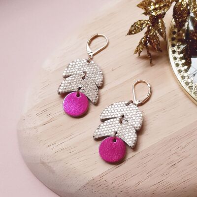 Boucles d'oreilles CALDER Fuchsia Clair