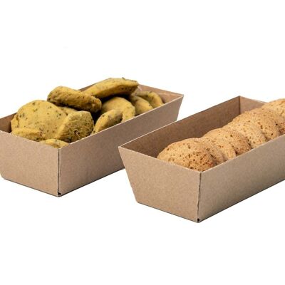 Organic Curry Aperitif Biscuits - Individual tray of 60g