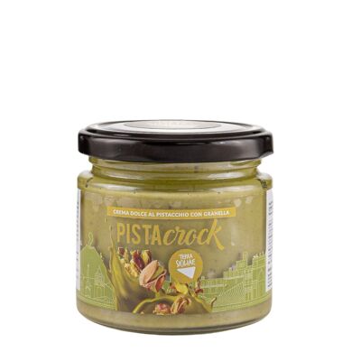 PistaCrock, Crema dolce Spalmabile al Pistacchio 40% con granella di Pistacchio