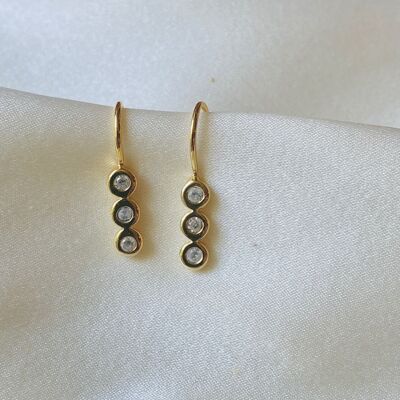 White Topaz earring - Olga (BOPR18)