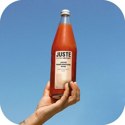 JUSTE LE CHOIX DU FRUIT - JUS DE PAMPLEMOUSSE ROSE 75 CL X 6