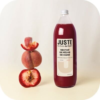 JUSTE LE CHOIX DU FRUIT - NECTAR PECHE DE VIGNE 1L X 6