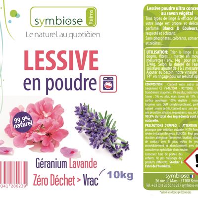 Geranium Lavender Laundry Powder 10kg