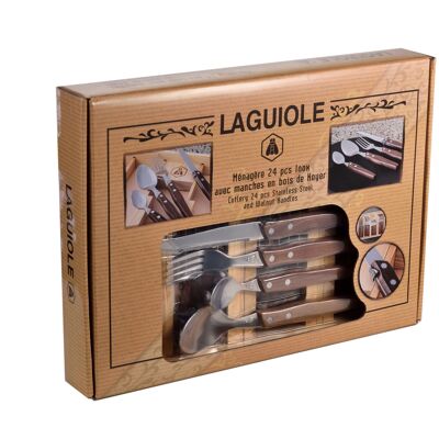 LAGUIOLE STAINLESS STEEL HOUSEHOLD 24 PCES