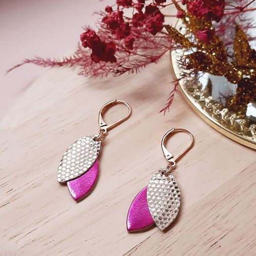 Boucles d'oreilles LES CHERIES Fuchsia