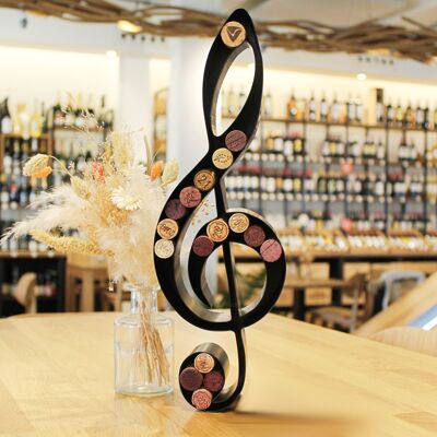 Forma original: clave de sol | Tapón de vino | Decoración