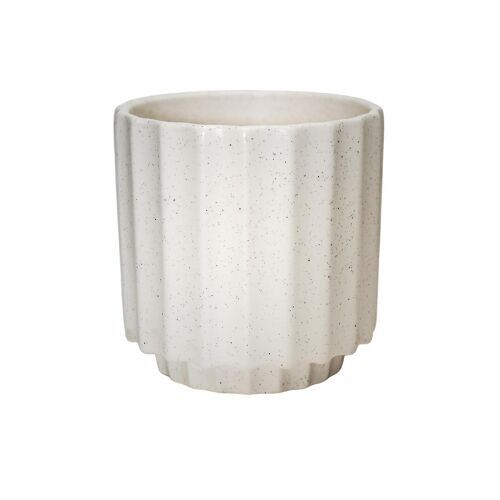 Ivyline Bourton Ivory Ceramic Indoor Plant Pot H16 D16cm