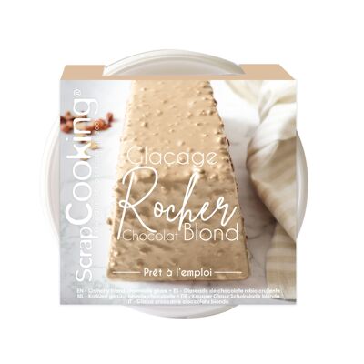 Pot ready-to-use rock icing blond chocolate 400g