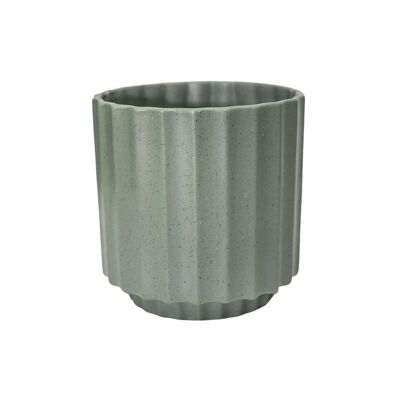 Vaso per piante da interno in ceramica Ivyline Bourton Sage H16 D16 cm