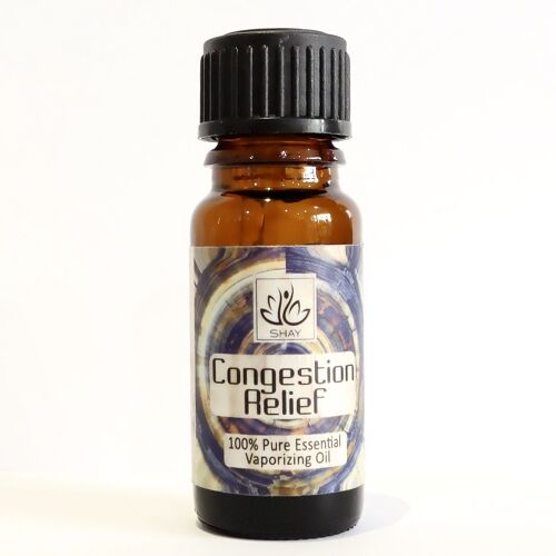 Congestion Relief - 100% Pure Essential Vaporizing Oil 10ml Bottle - 1