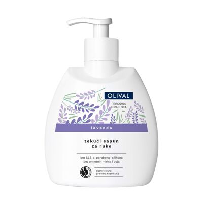 Natural liquid soap for hands lavender