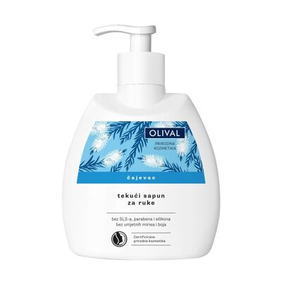 Sapone liquido naturale per le mani con olio di melaleuca