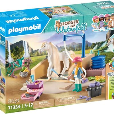 Playmobil 71354 - Isabella et Lioness Aire De Lavage