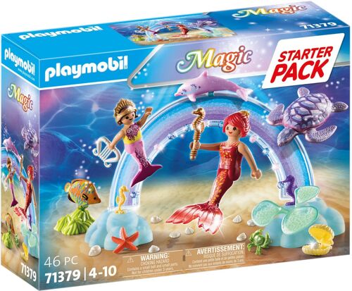 Playmobil 71379 - Starter Pack Sirène Et Arc-En-Ciel