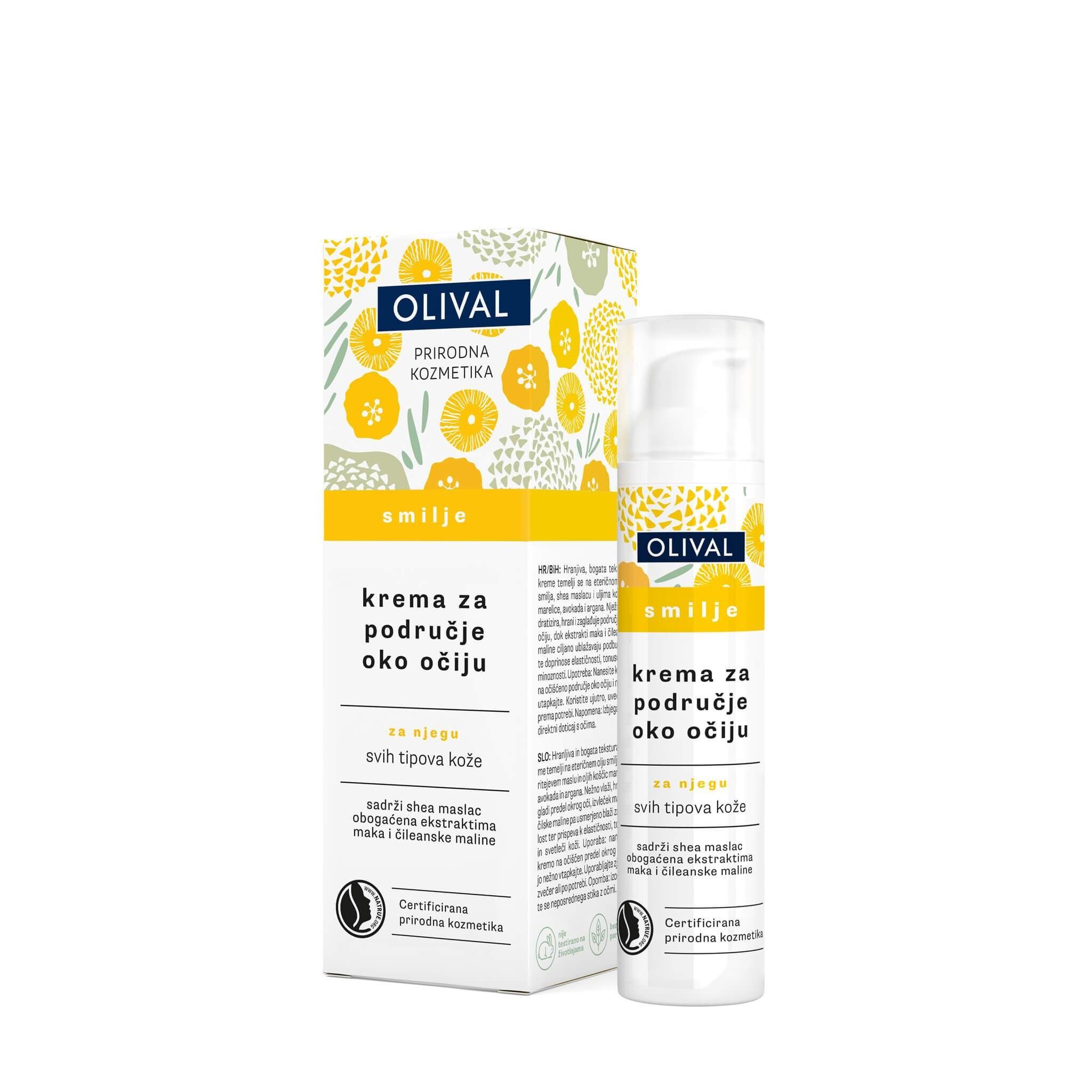 Cream for the eye area with immortelle oil