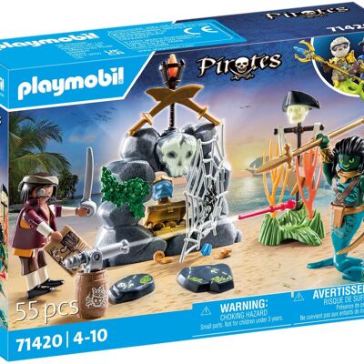 Playmobil 71420 - Pirat mit Schatz