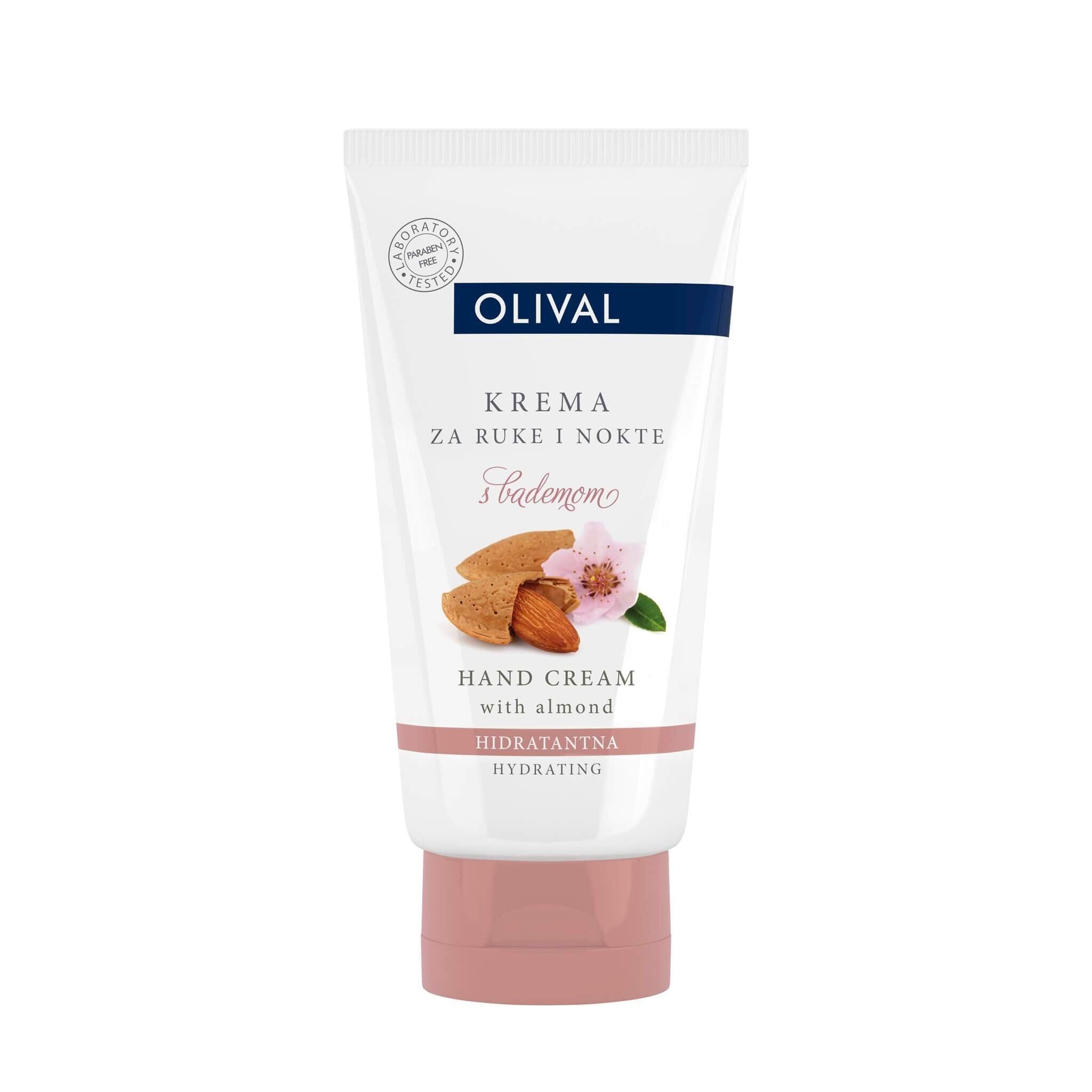 Moisturizing cream for hands and nails with almond